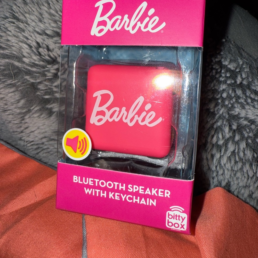 Barbie Pink Bluetooth Speaker with Keychain